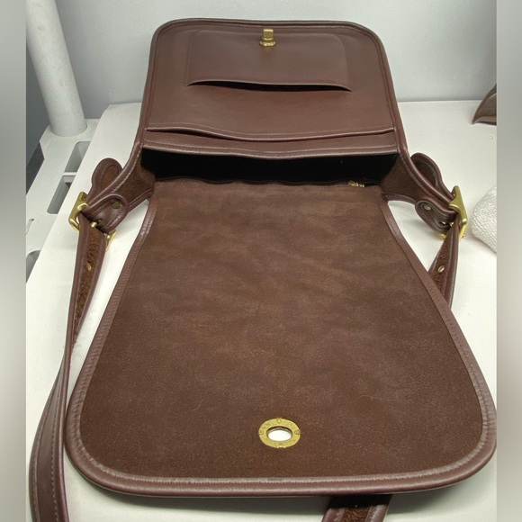 Vintage Coach Stewardess Crossbody Bag Mahogany Colour - Picture 5 of 11